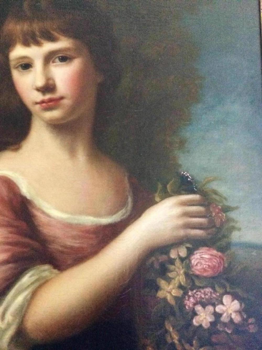 Nathaniel Hone the Elder Portrait Painting - Portrait Of Ann Anderson, 18th century, old master, oil, portrait painting, N. Hone