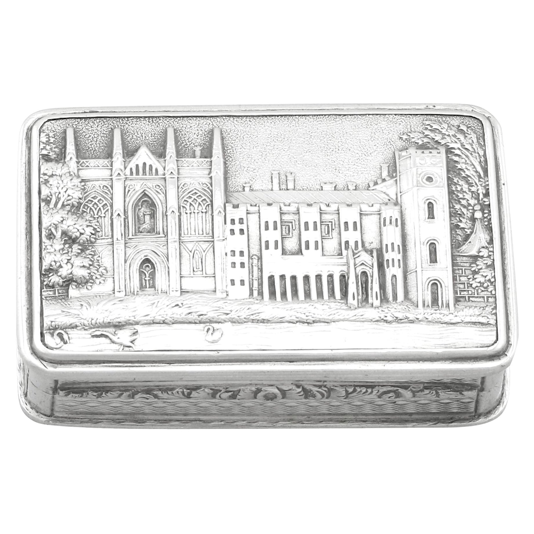 Nathaniel Mills Antique Sterling Silver Vinaigrette
