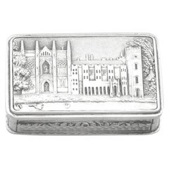 Nathaniel Mills Antique Sterling Silver Vinaigrette