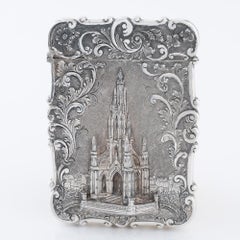 Nathaniel Mills Castle Top Card Case Birmingham 1843