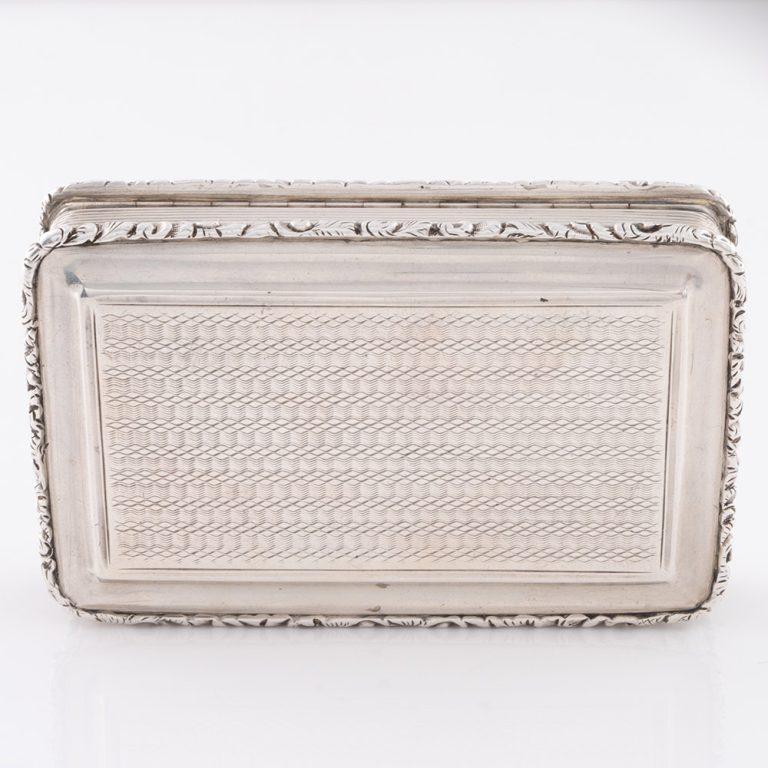 Nathaniel Mills Silver Snuff Box Birmingham 1835 en vente 1