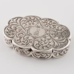 Nathaniel Mills Silver Snuff Box Birmingham 1842
