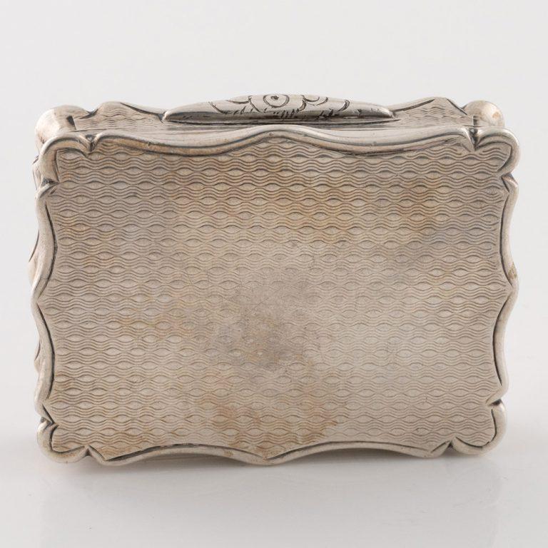 Vinagreta de plata Nathaniel Mills Birmingham 1853 Silver en venta