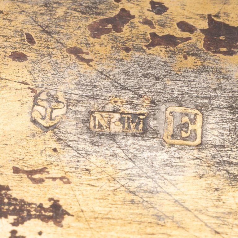 Vinagreta de plata Nathaniel Mills Birmingham 1853 en venta 2