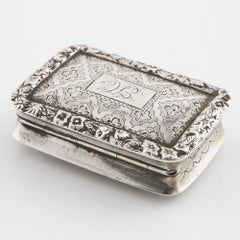 Nathaniel Mills Sterling Silver Vinaigrette Birmingham 1825