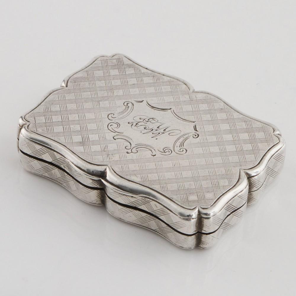 British Silver Vinaigrette Birmingham 1842