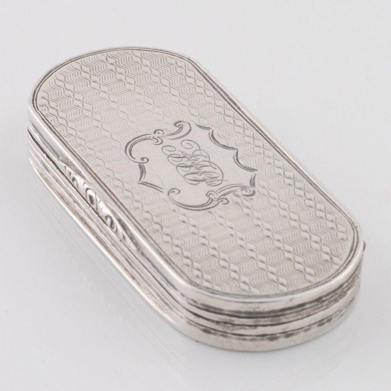 Milieu du XIXe siècle Nathaniel Mills Vinaigrette en argent Birmingham 1842 en vente