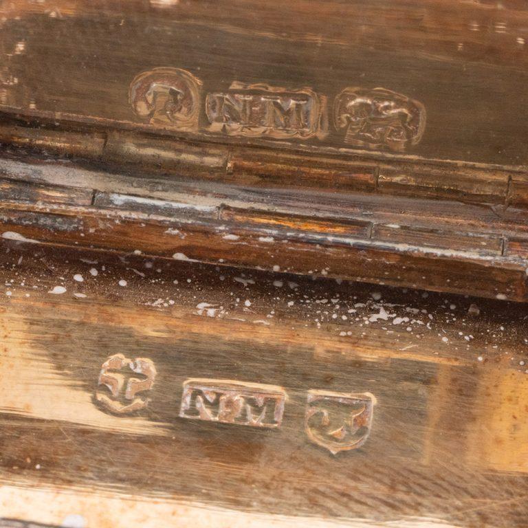 Nathaniel Mills Vinaigrette en argent Birmingham 1842 en vente 2