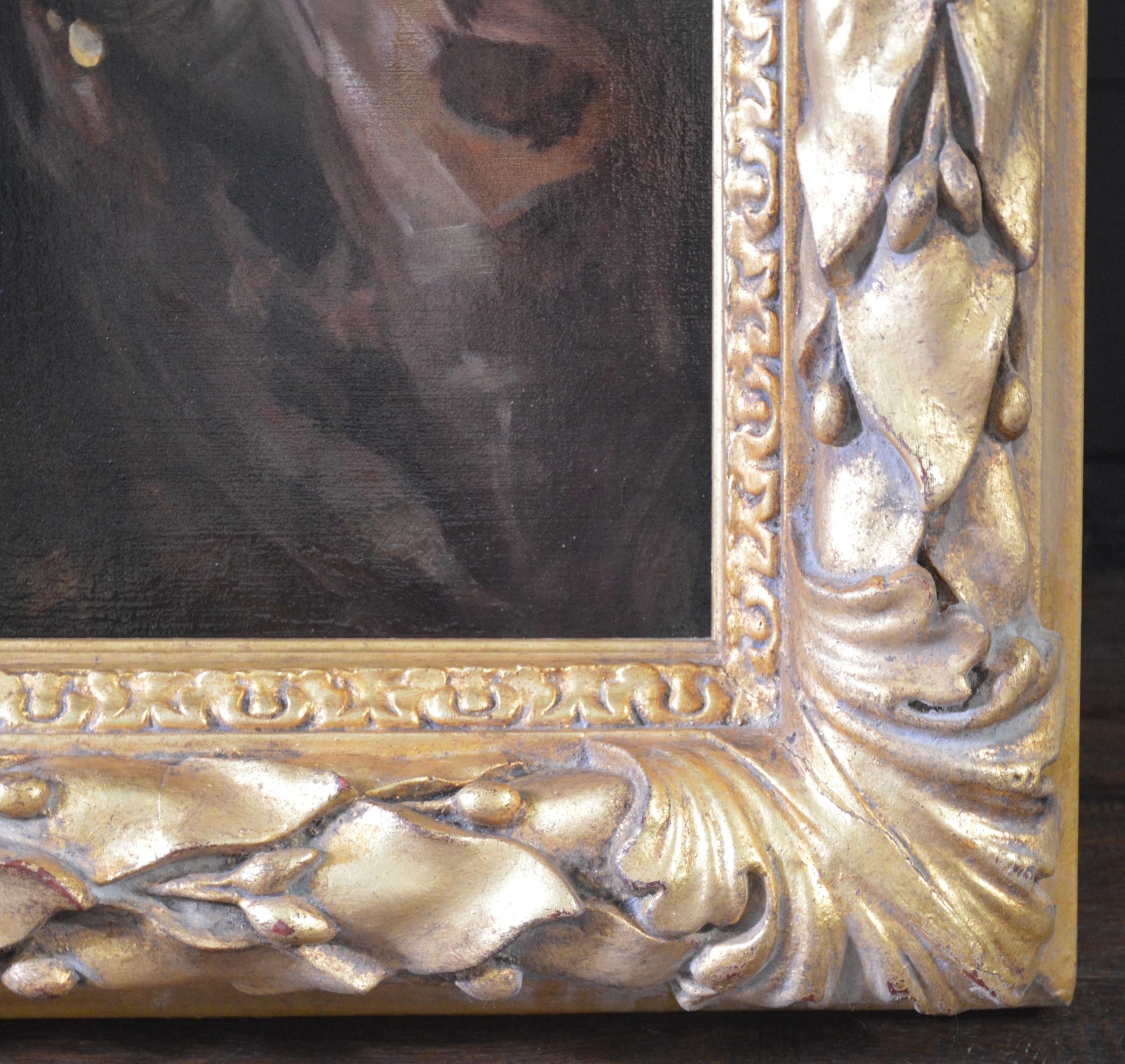 L'Enchanteresse - Peinture à l'huile Belle Époque du 19e siècle - Portrait de beauté française en vente 5
