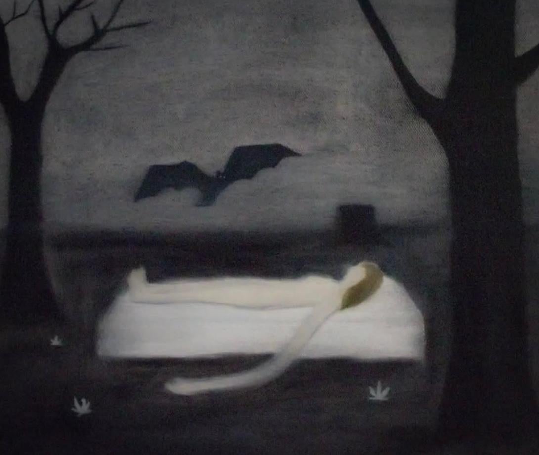 Huile sur toile 

Natia Sapanadze est une artiste géorgienne née en 1999 qui vit et travaille à Tbilissi, en Géorgie. Natia est philologue, mais elle a commencé à peindre dès l
enfance. On peut facilement dire qu
elle est une artiste autodidacte.