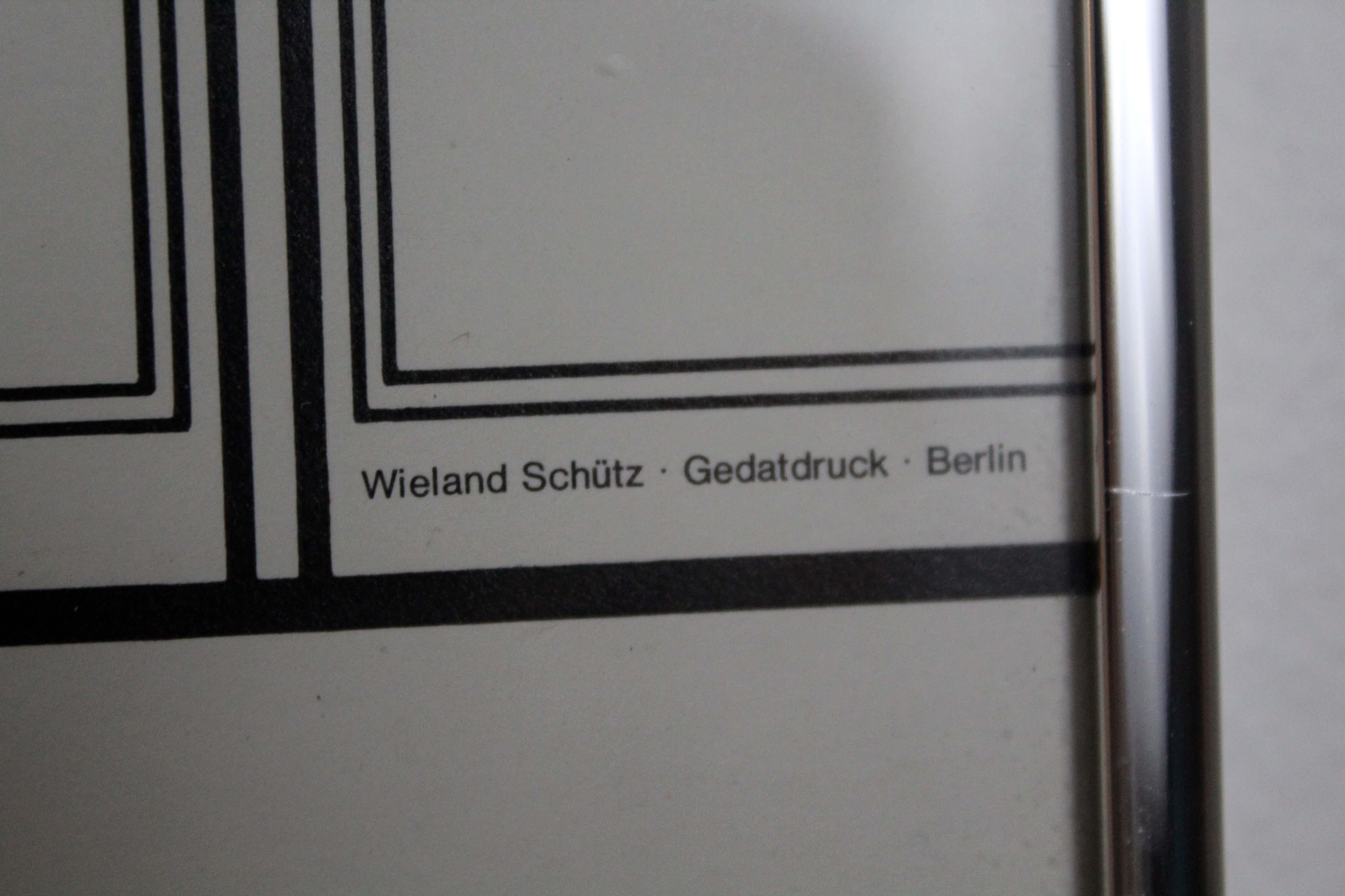 Paper National Galerie Berlin Exhibition Poster Tetes Et Queue Calder 1965 Framed