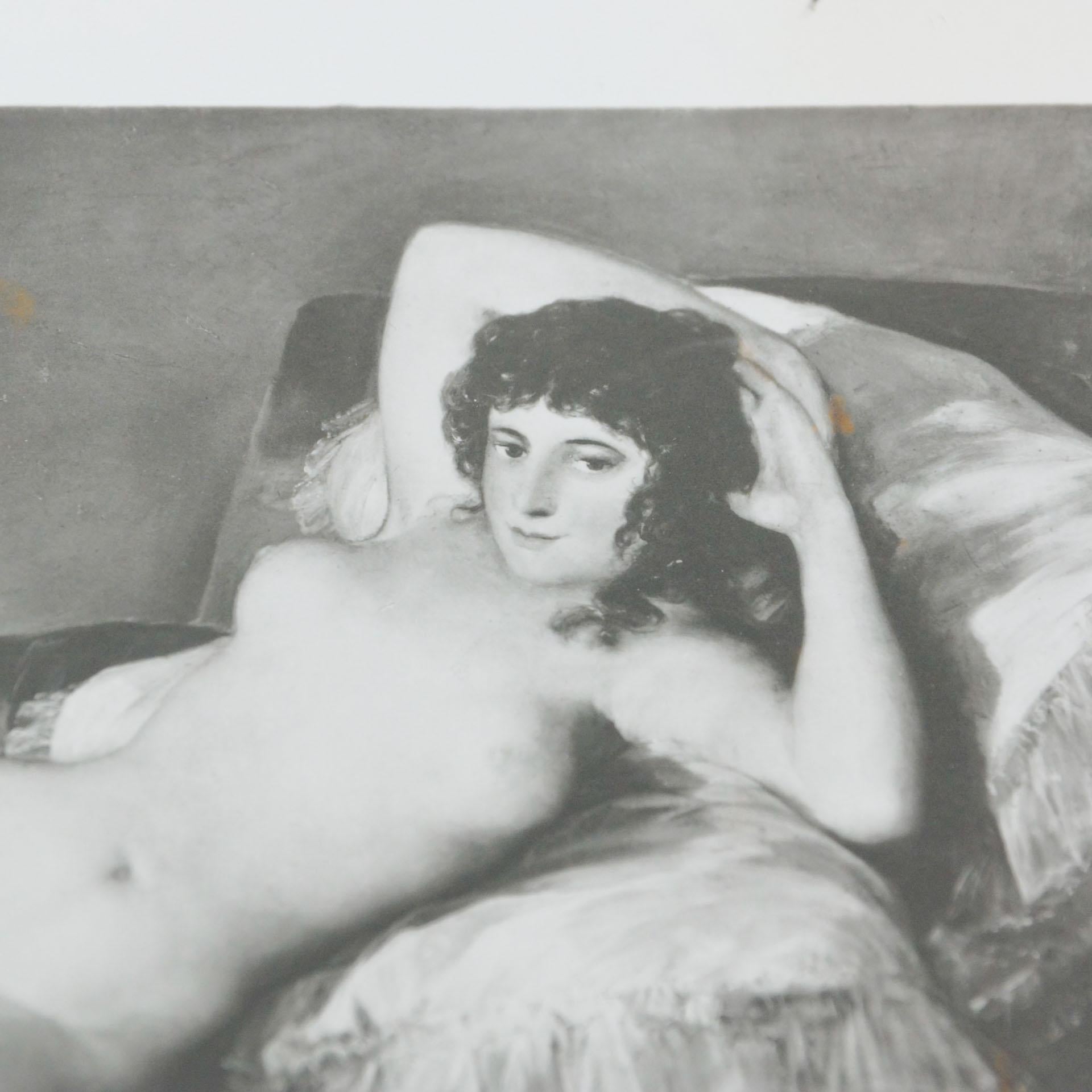 Papier La photographie de Goya « The Naked Maja » (la maison nue), National Gallery of Art, 1976 en vente