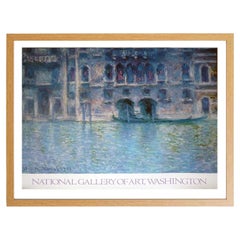 Galería Nacional de Arte de Washington: «Palazzo da Mula, Venecia». Póster con marco de roble