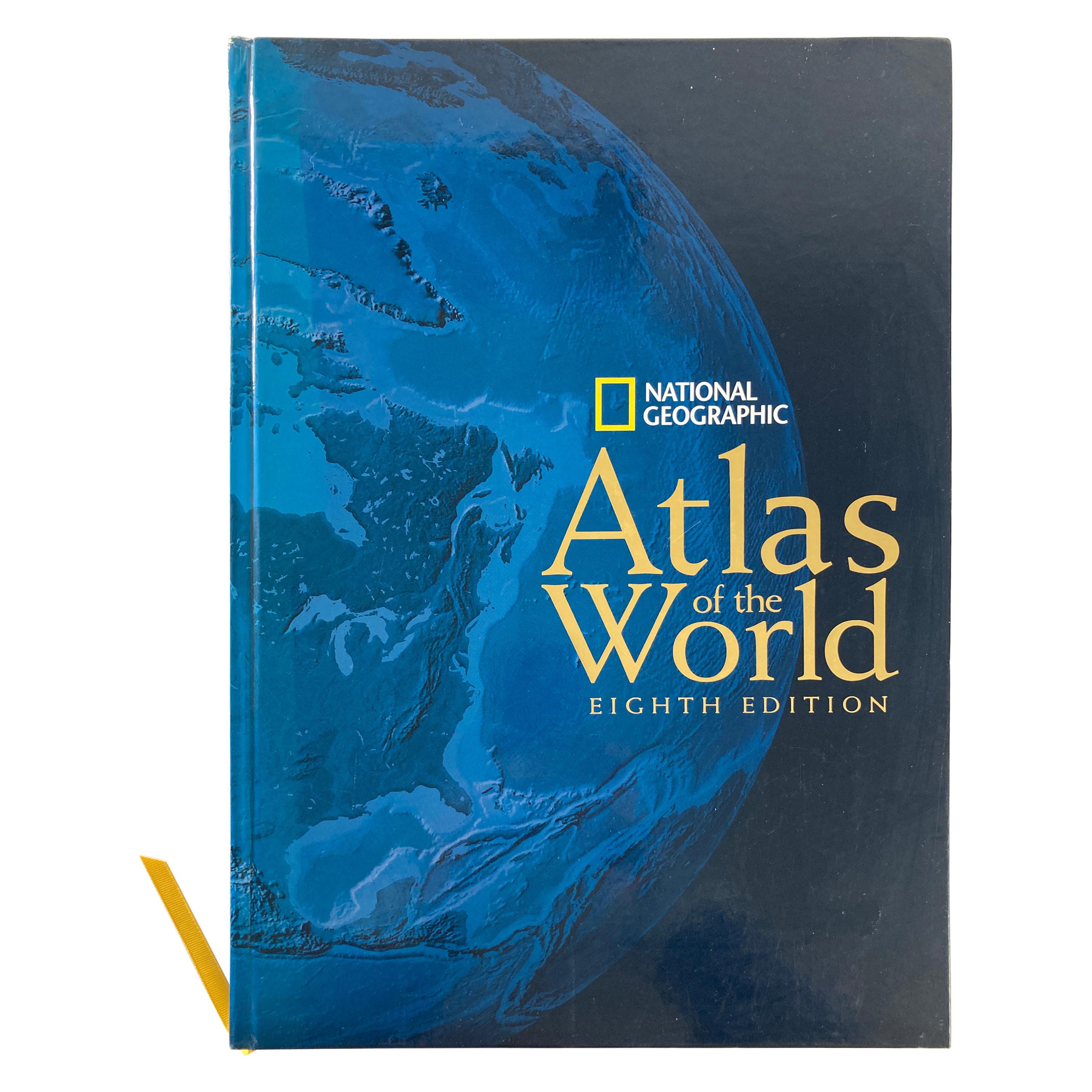 National Geographic Atlas of the World, Eighth Edition Hardcover Book For Sale