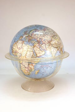 National Geographic Globus aus der Jahrhundertmitte auf Ständer