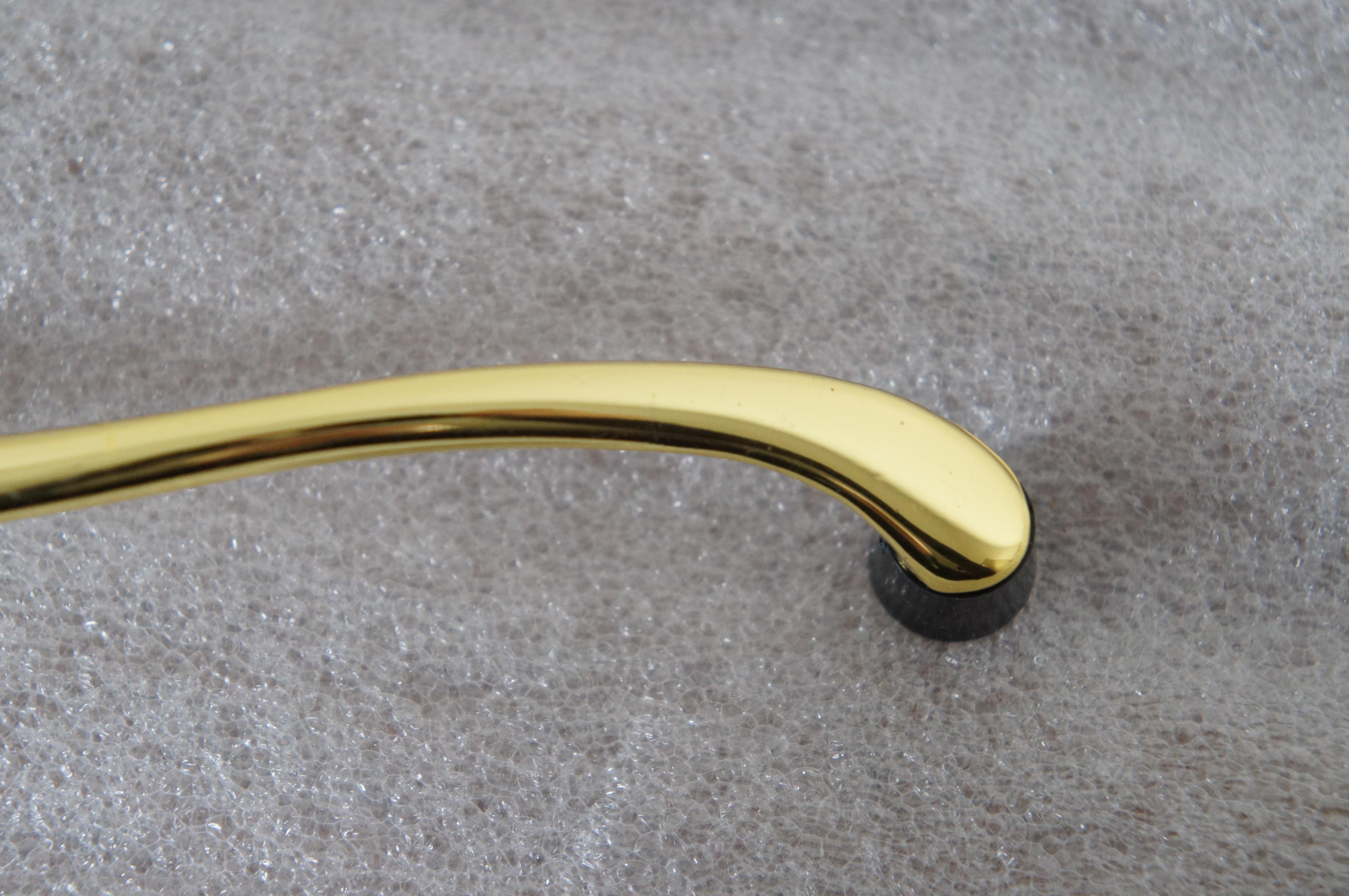 National Lock Co Medalist C293-3 Bright Brass Drawer Pulls MCM For Sale 3