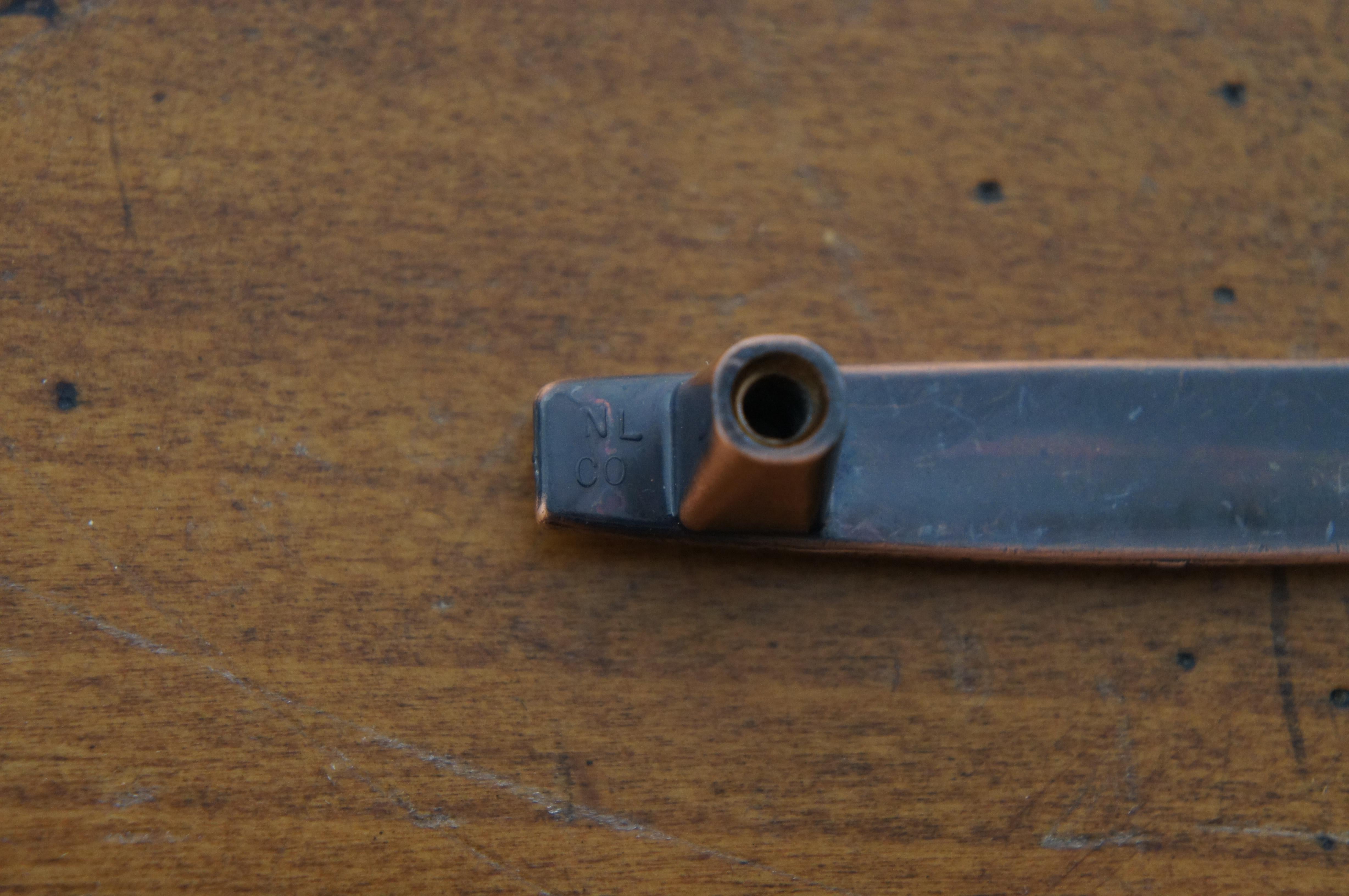 National Lock Co Medalist C634-10D Old Copper Modernist Drawer Pulls MCM 2