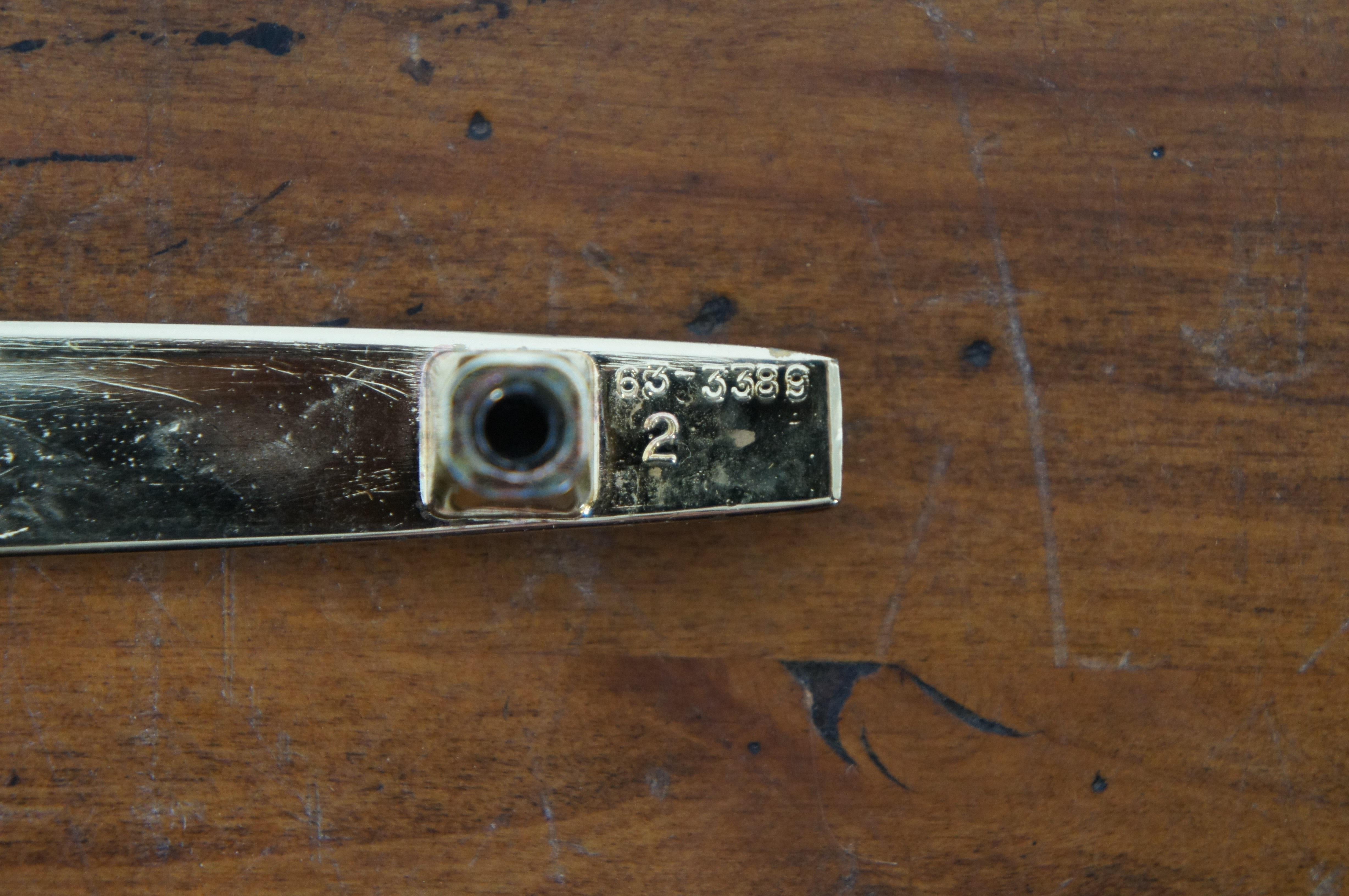 National Lock Co Medalist C635-3-1W Modernist Drawer Pulls Bright Brass White  1