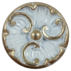 National Lock Co Medalist C645-5C Knob French Provincial White Gold Drawer Pulls