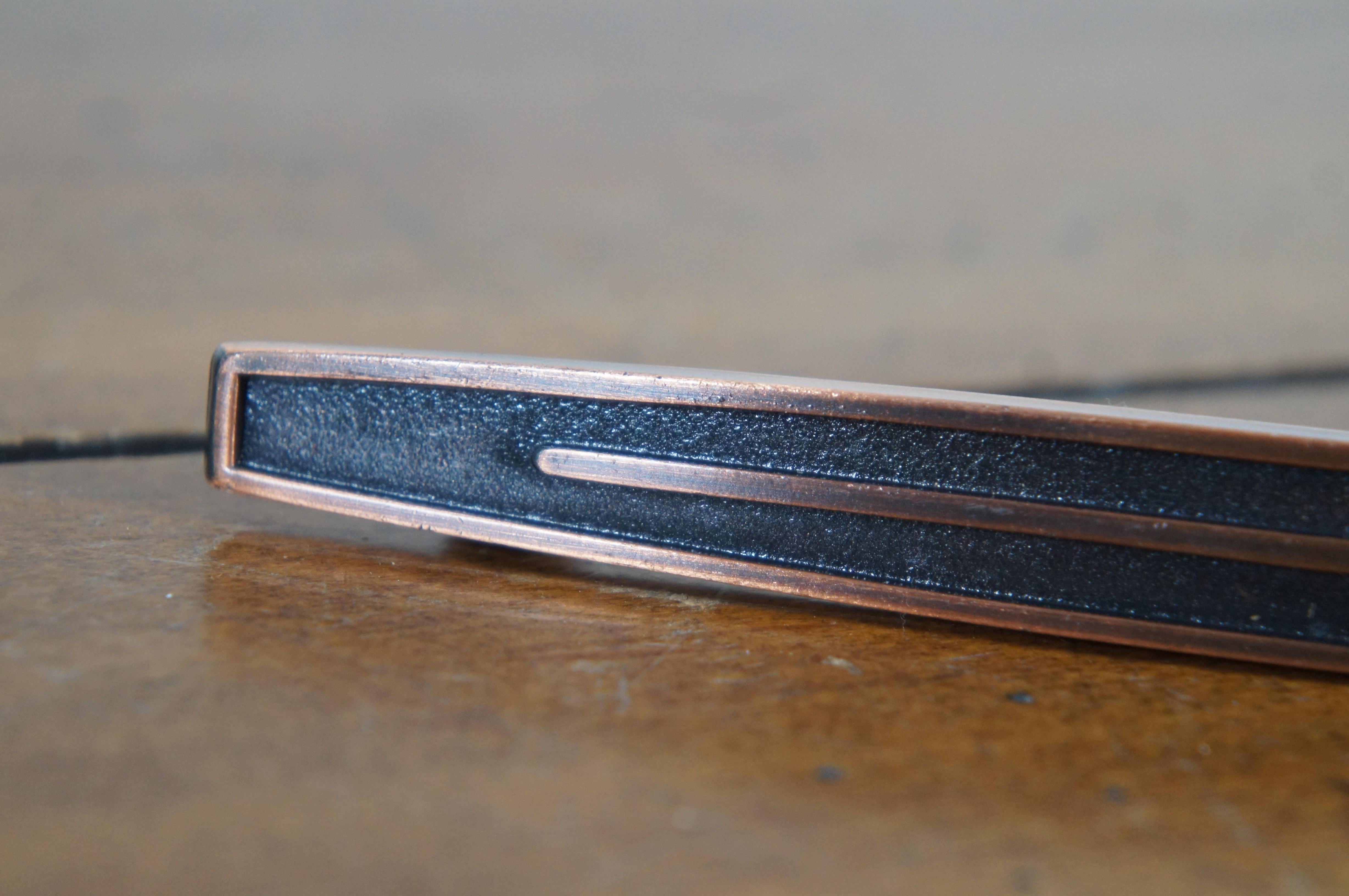 National Lock Co Medalist Old Copper Modernist Drawer Pulls MCM 4