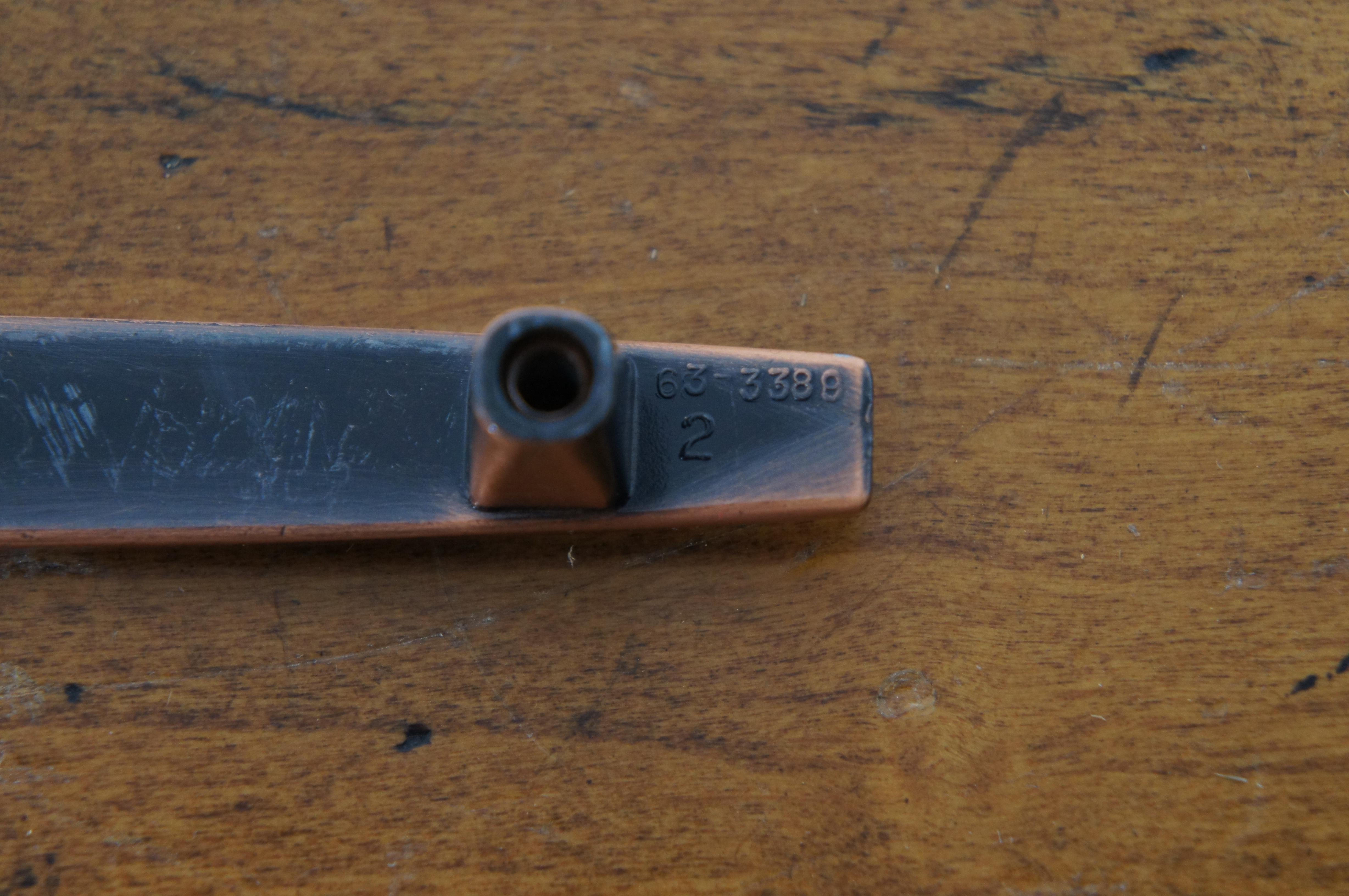 National Lock Co Medalist Old Copper Modernist Drawer Pulls MCM 2