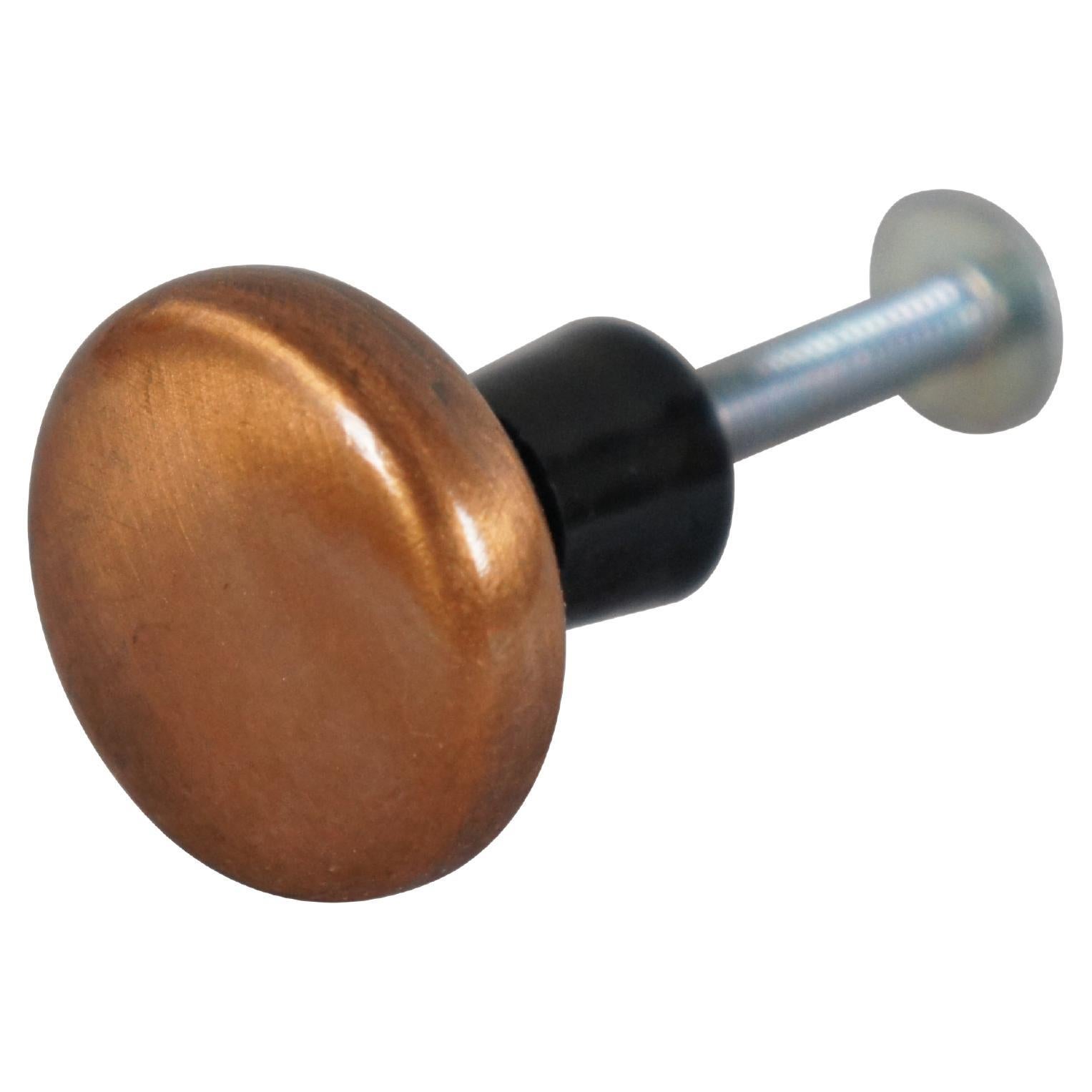 National Lock Co Medalist Round Copper Drawer Pulls Knob MCM For Sale
