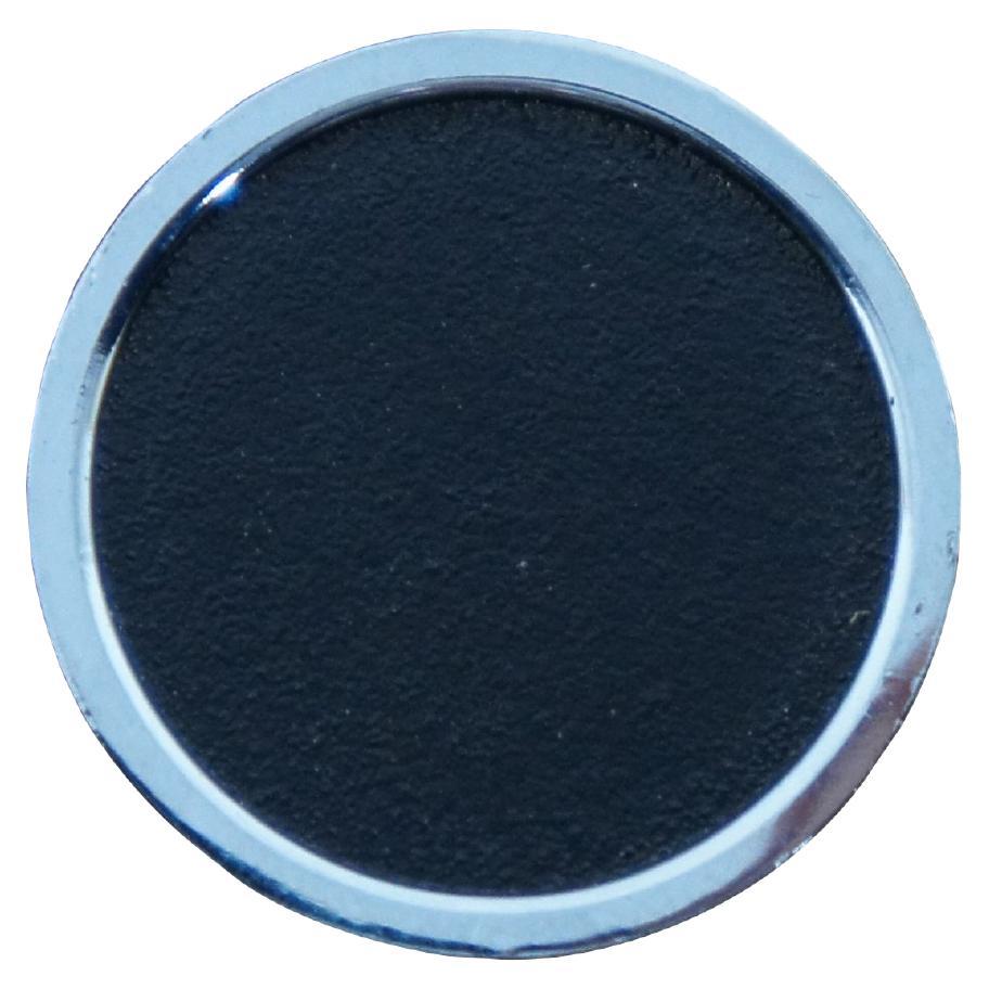 National Lock médaillon C628-26-1D poignée de tiroir moderniste noire chromée MCM