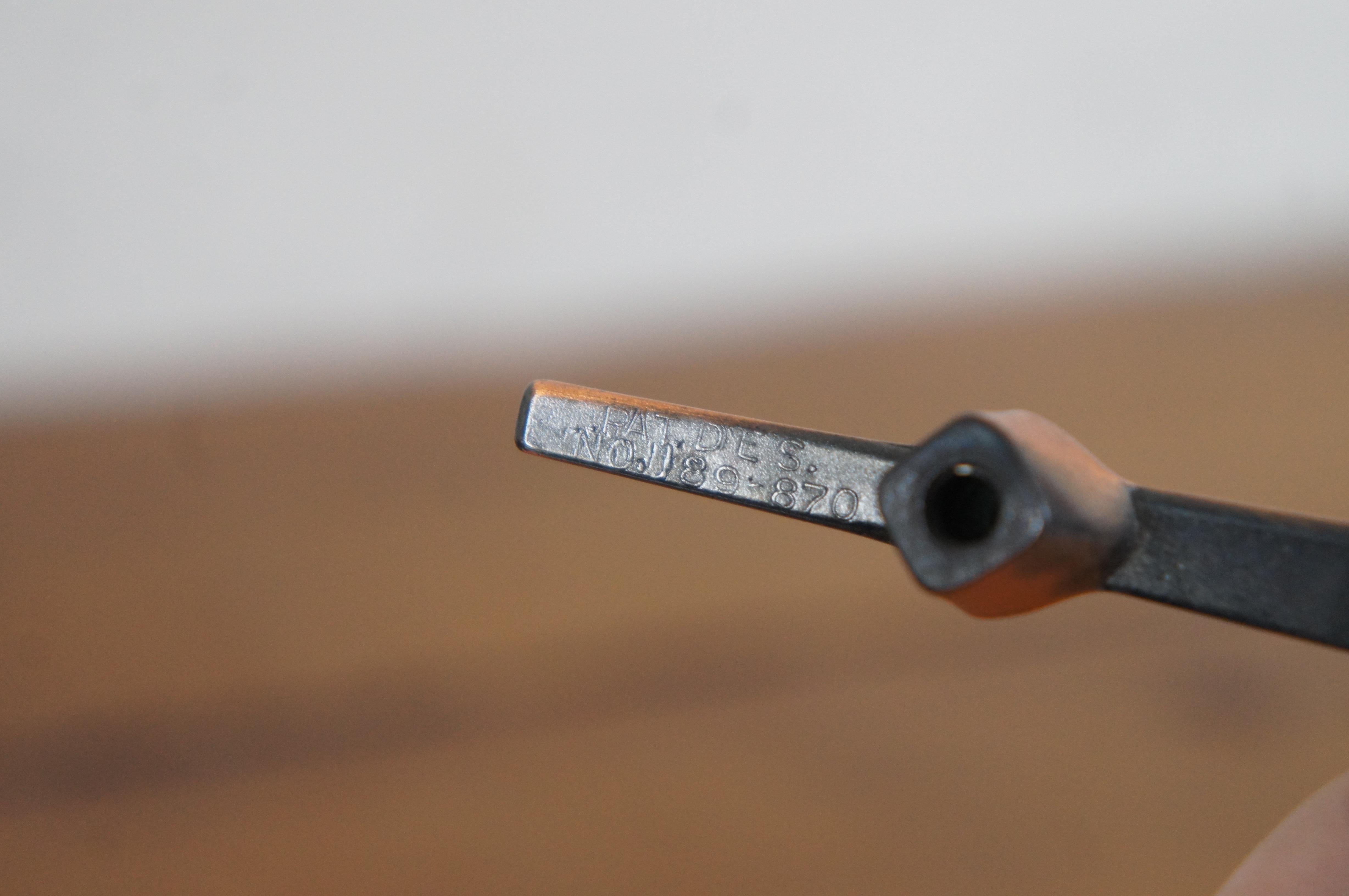 Metal National Lock Medalist R279-10D C279-10D Starflite Old Copper Drawer Pulls MCM For Sale
