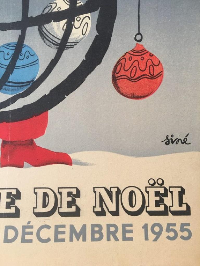 Paper National Lottery Slice of Christmas Original Vintage Poster For Sale