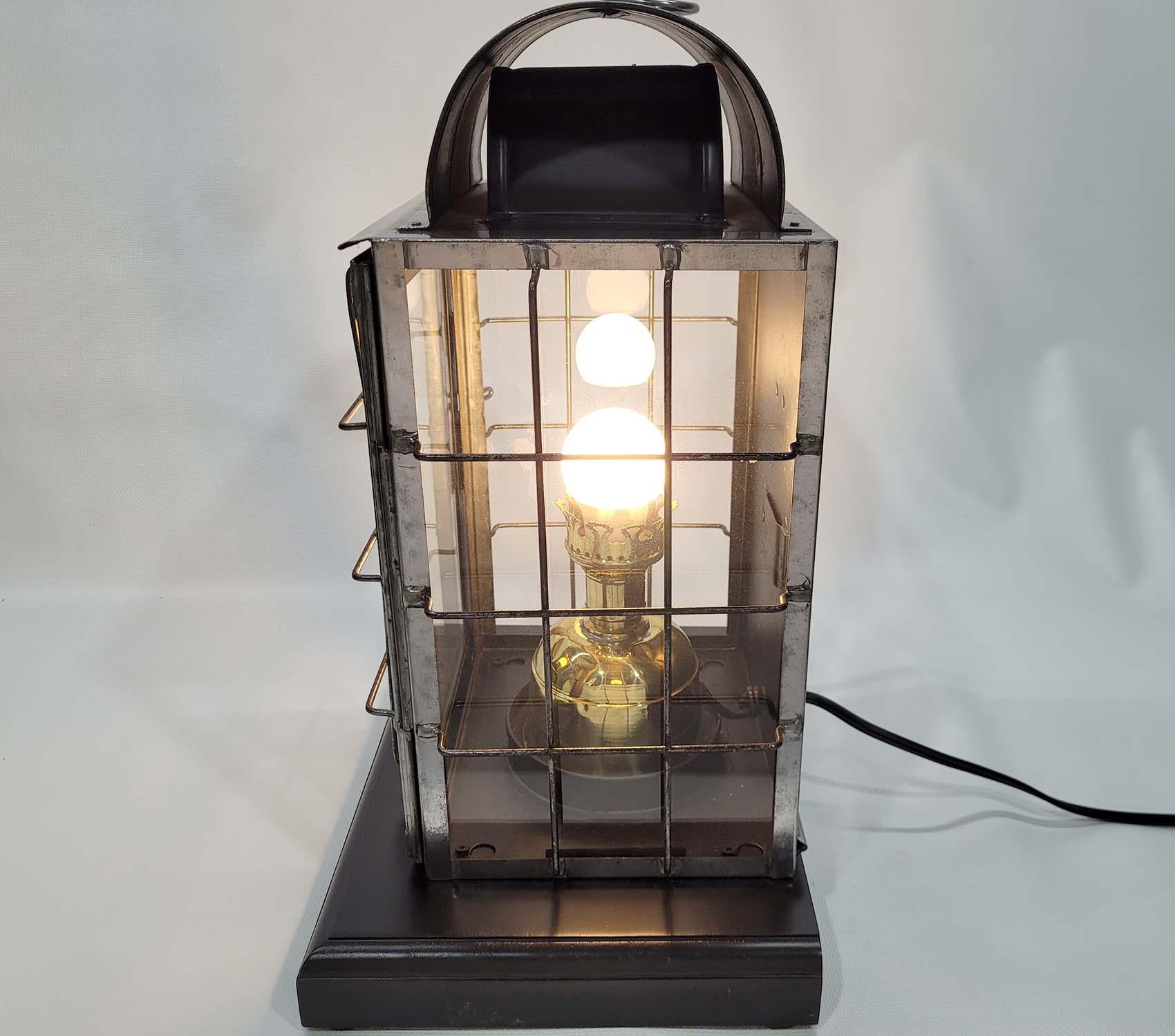 Early 20th Century National Marine Lamp Company Cabin Lantern For Sale