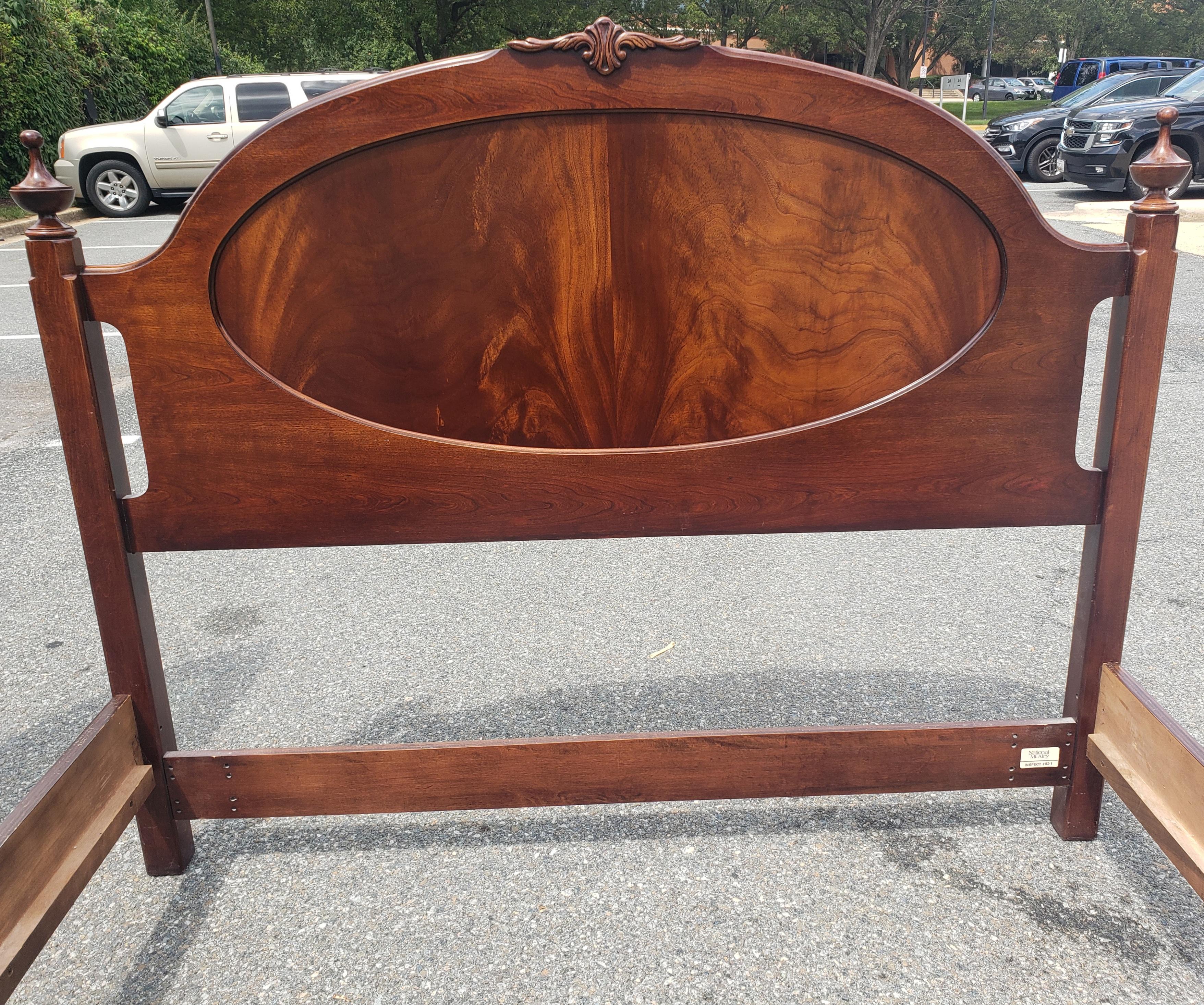 American National Mount Airy Flame Mahogany Queen Size Bedstead