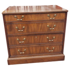 National Mount Airy Mahogany Executive Lateral File Cabinet