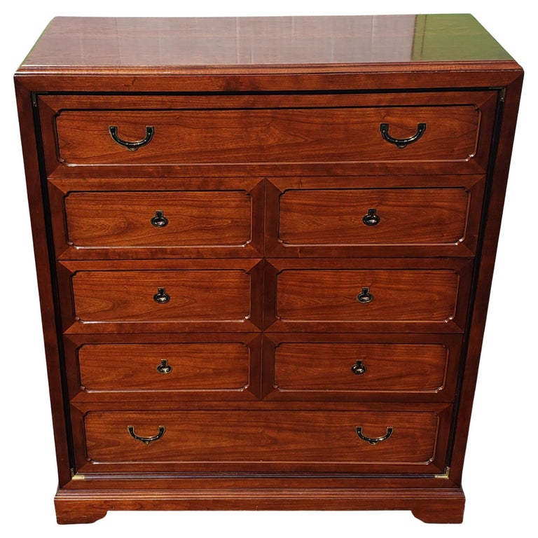 National Mt Airy Campaign Large Chest of Drawers For Sale at 1stDibs |  national mt airy furniture, national mt. airy furniture, mount airy  furniture value