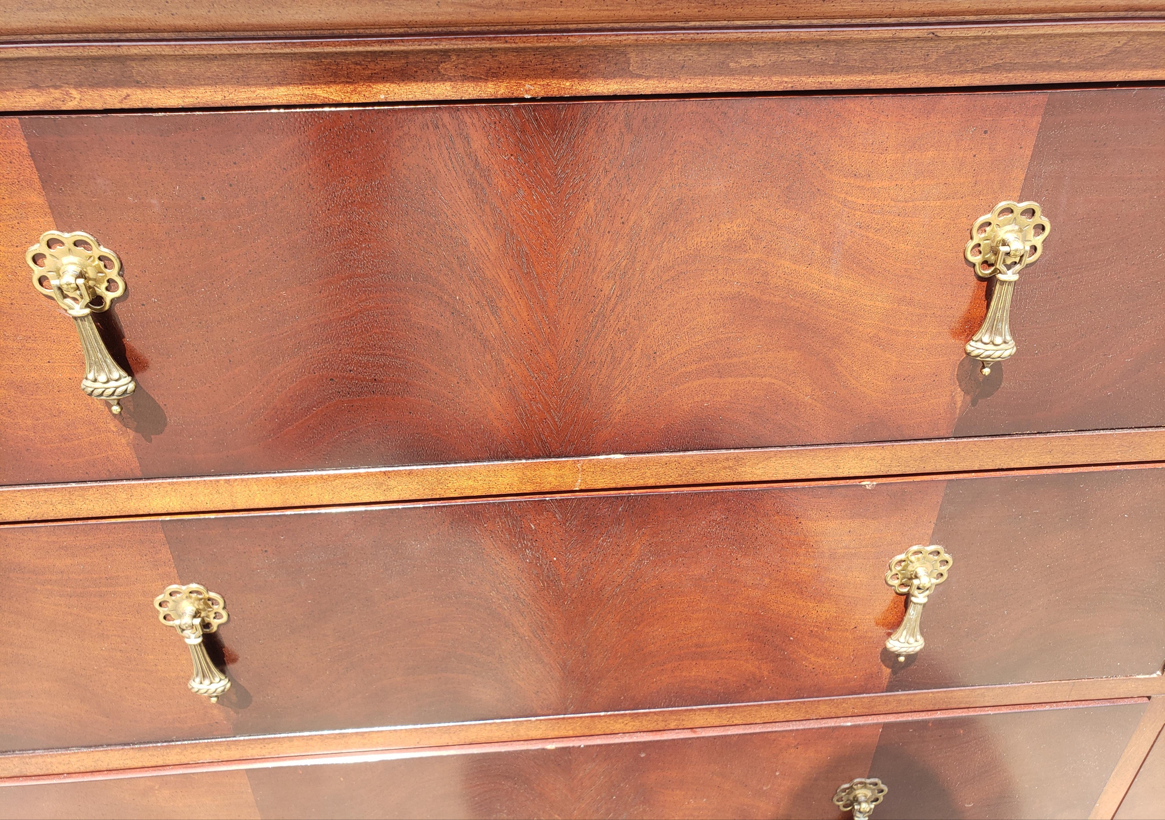 National Mt-Airy Flame Mahogany Double Dresser 2