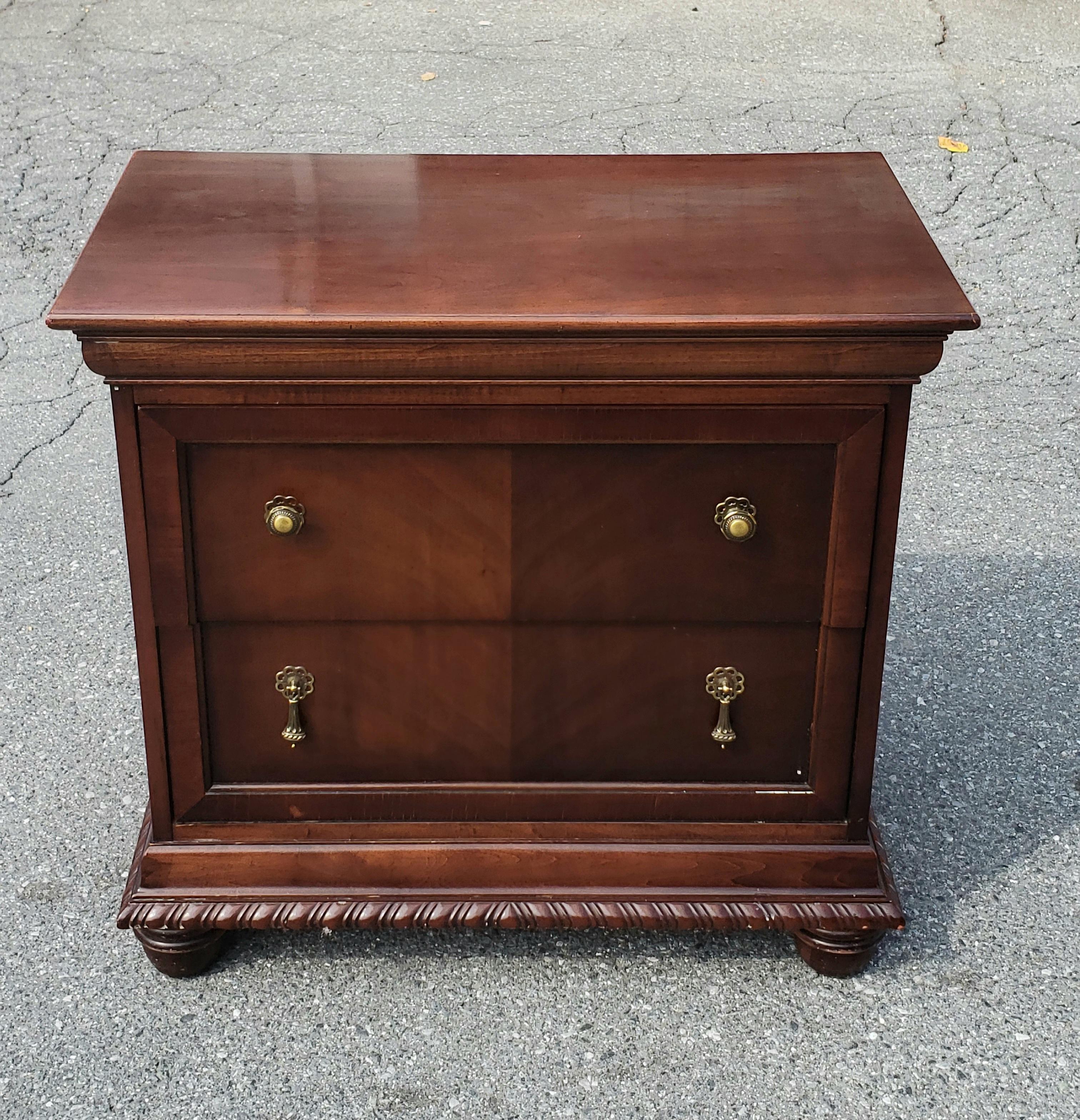 National Mt-Airy Flame Mahogany Double Dresser 5