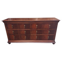 Vintage National Mt-Airy Flame Mahogany Double Dresser