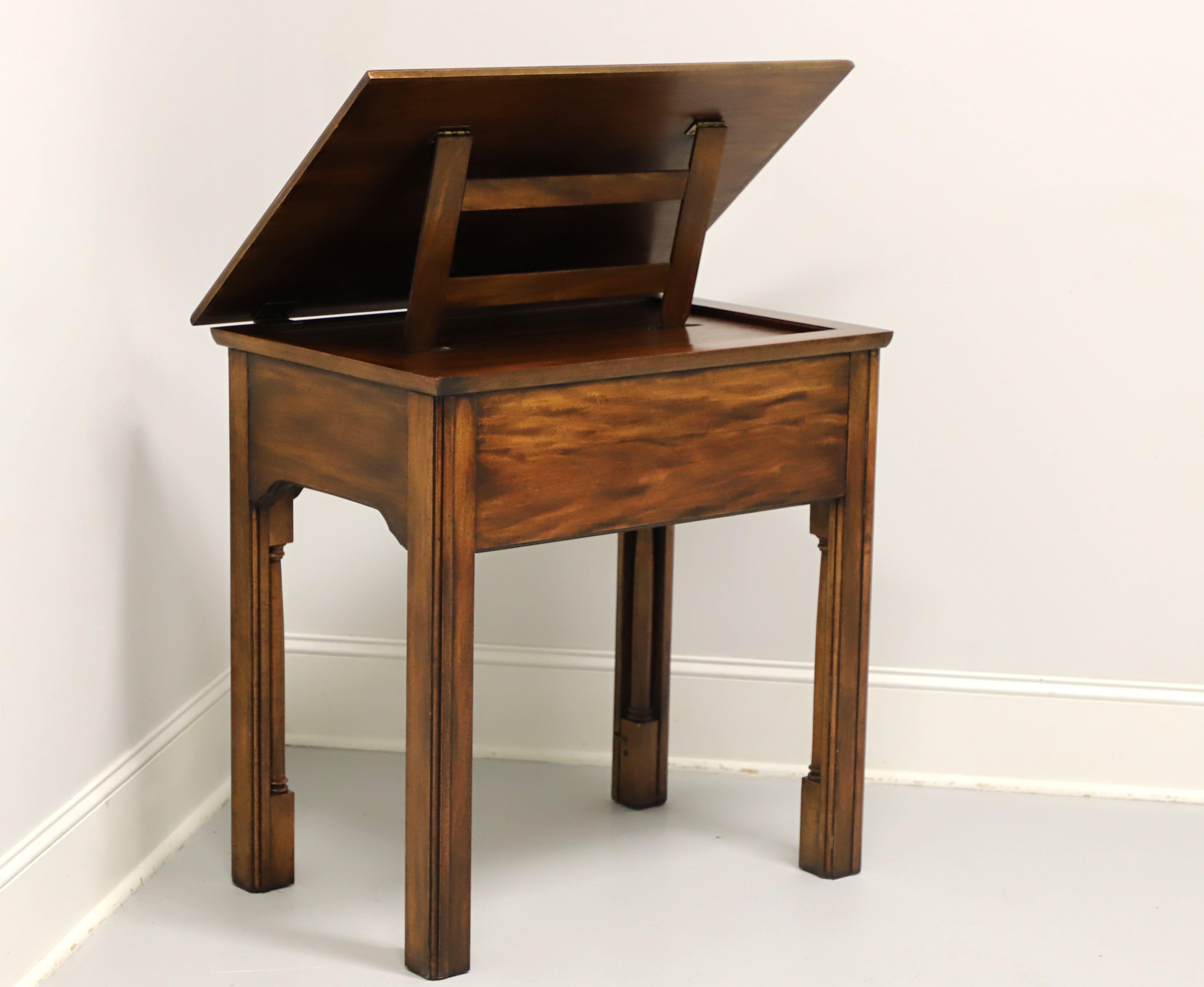 NATIONAL MT. AIRY Thomas Jefferson Mahogany Adaptable Drawing Writing Desk In Good Condition In Charlotte, NC