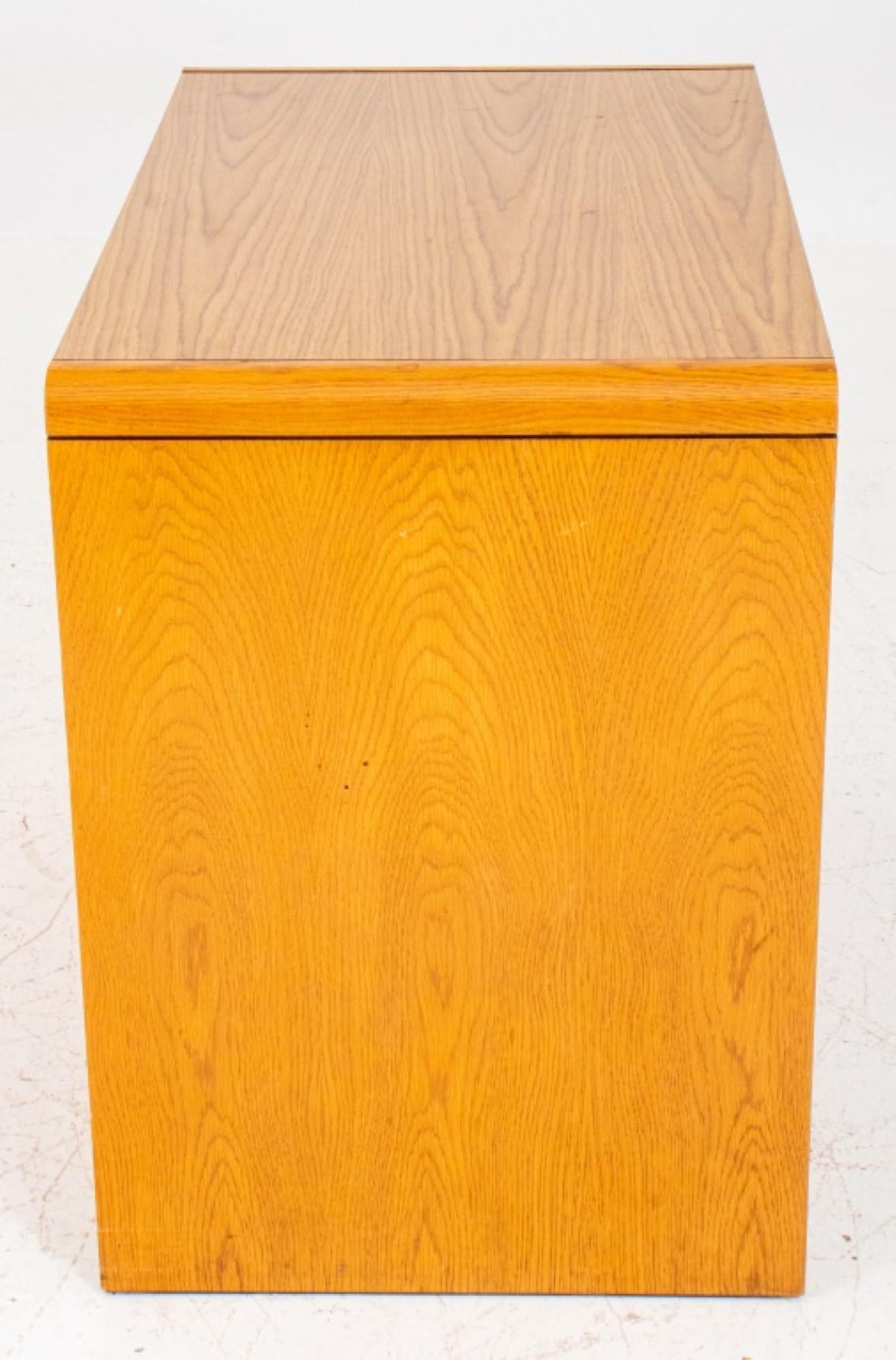 Wood National Office Furniture Filing Cabinet For Sale