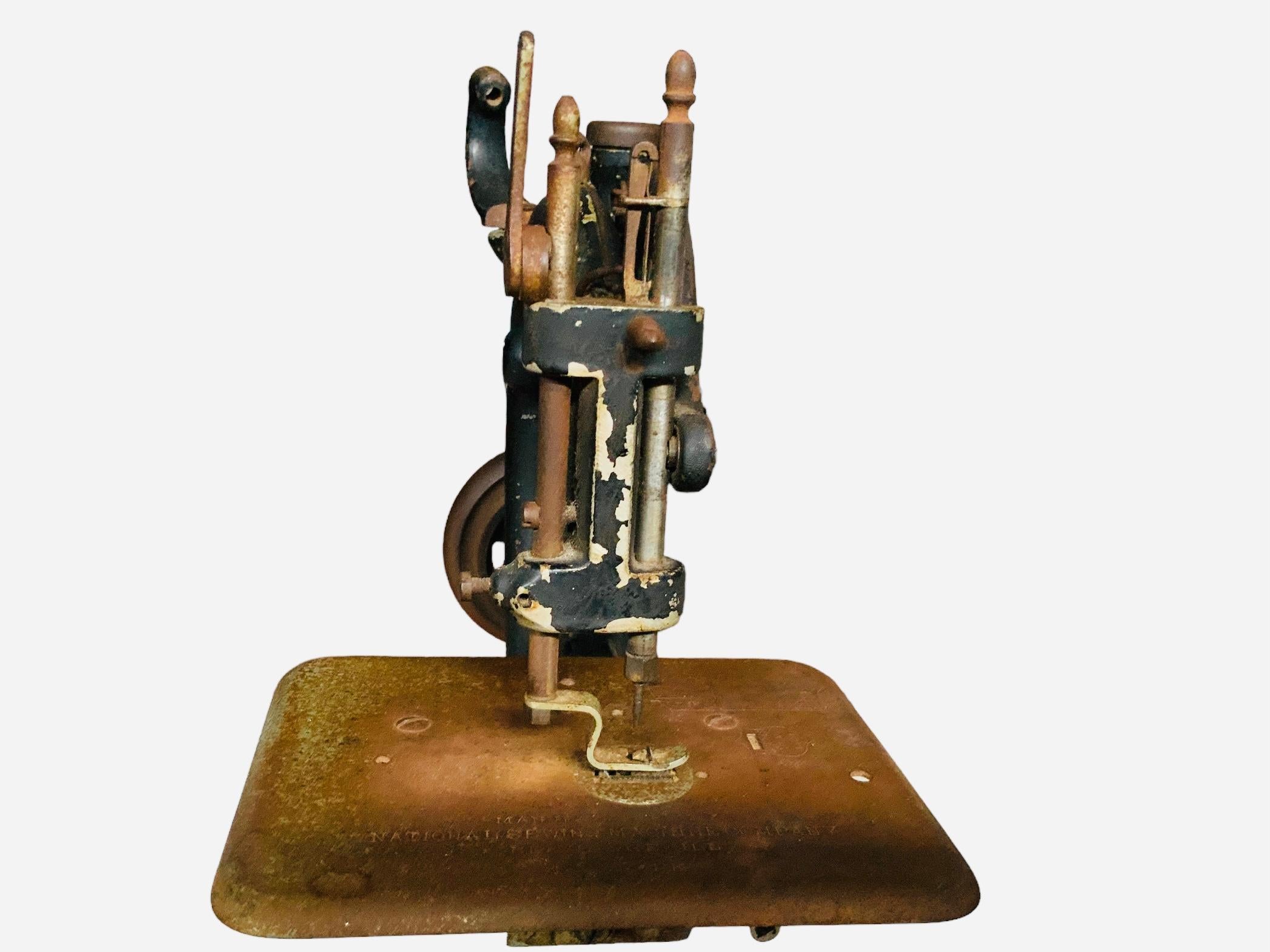 Machine-Made National Sewing Machine Co. B. Eldredge Sewing Machine For Sale
