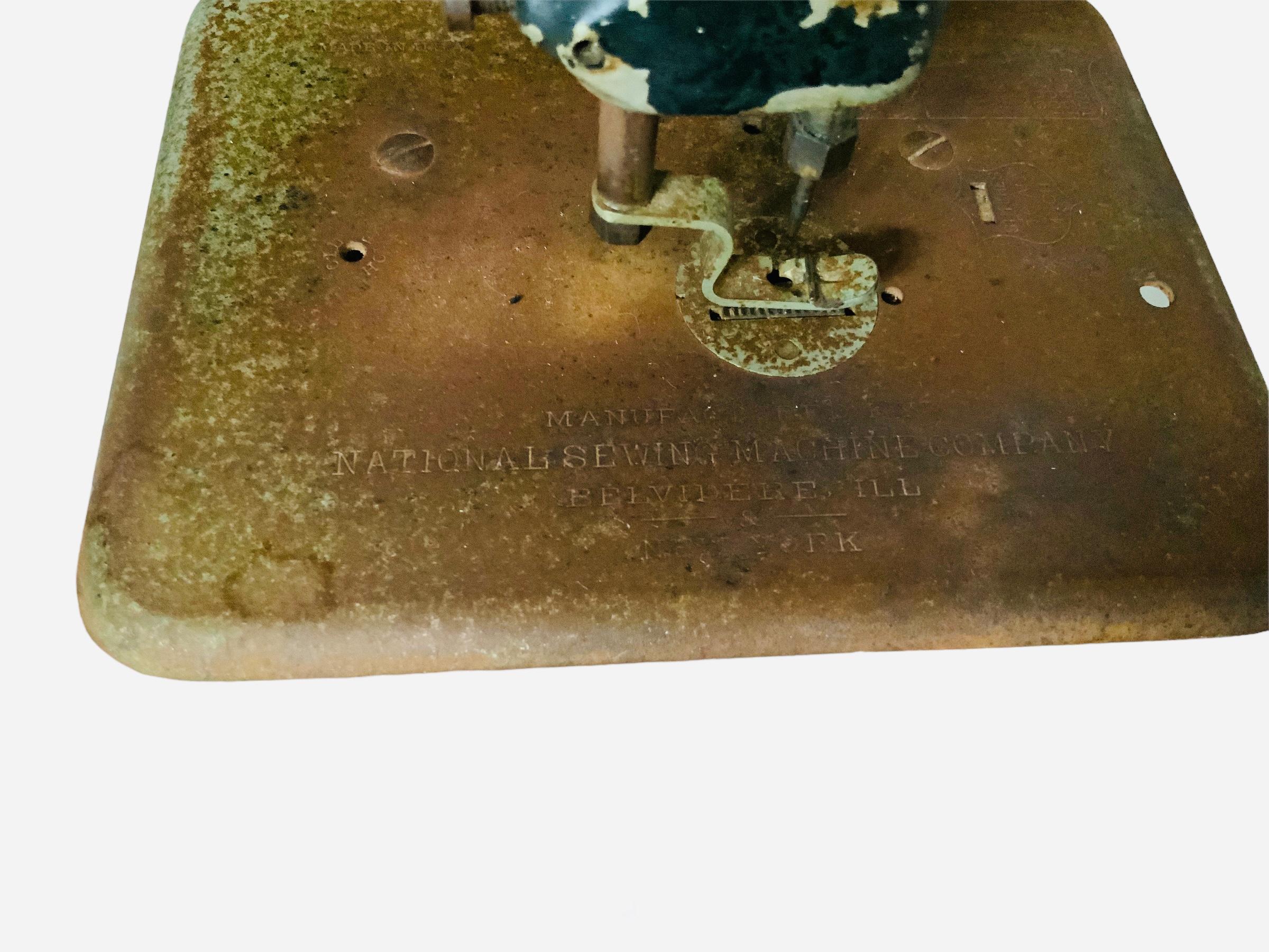 Iron National Sewing Machine Co. B. Eldredge Sewing Machine For Sale