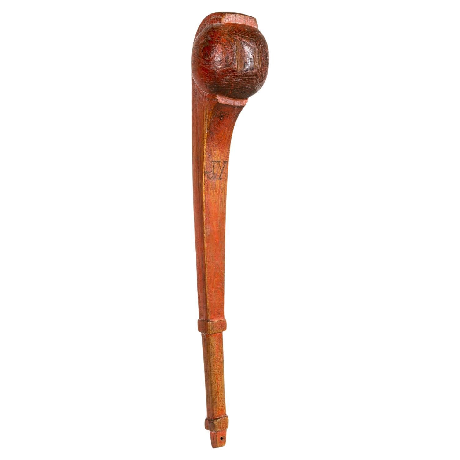Native American 19th Century Ball Headed Club