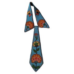Native American Antique Beaded Collar Tie  plateau Nez perce