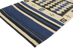 Native American Antique Indian Navajo Kilim Rug, Navajo Saddle Blanket