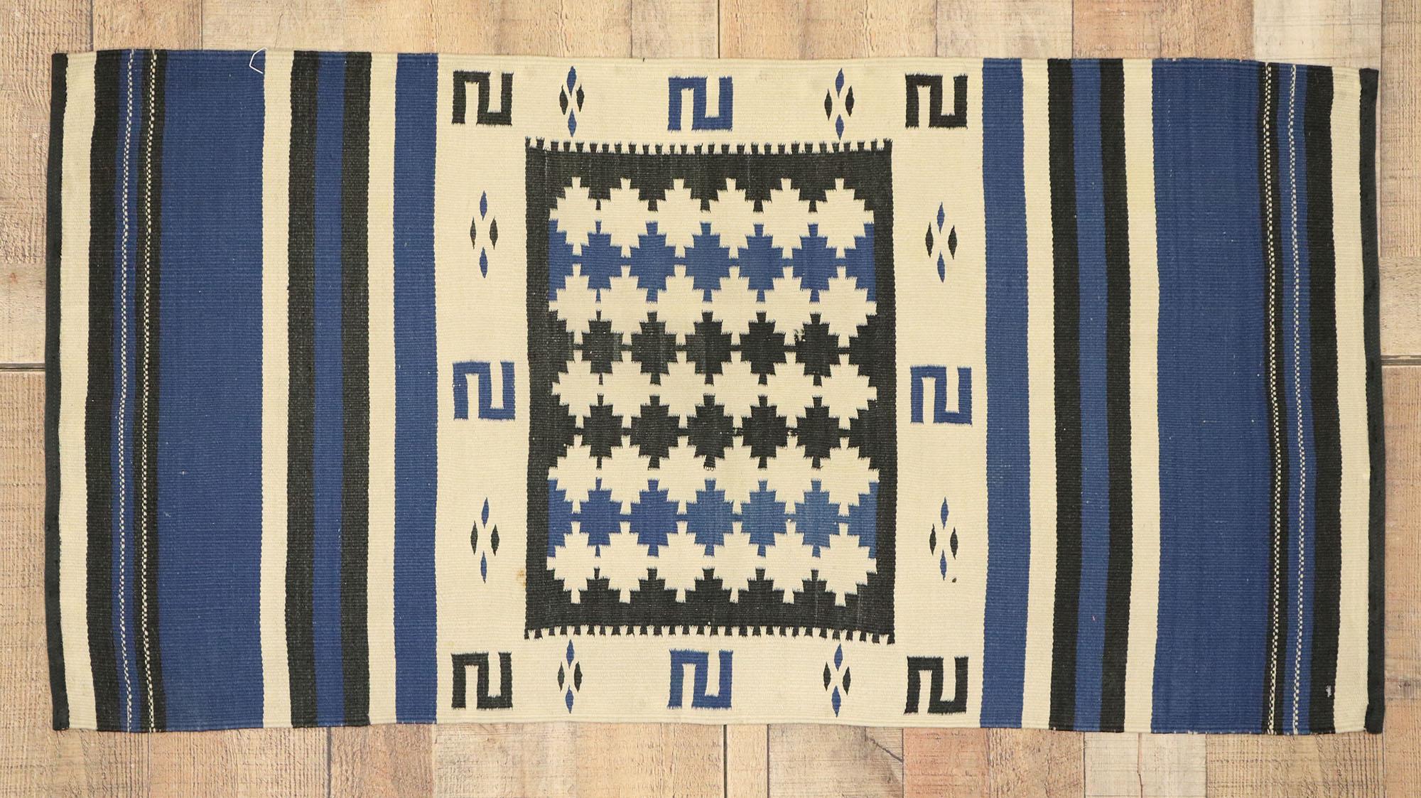 Native American Antique Indian Navajo Kilim Rug, Navajo Saddle Blanket 1