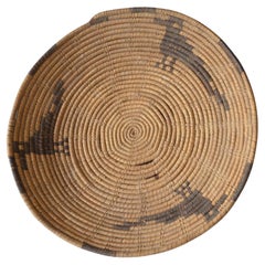 Native American Antique Pima Basket with eagle motive