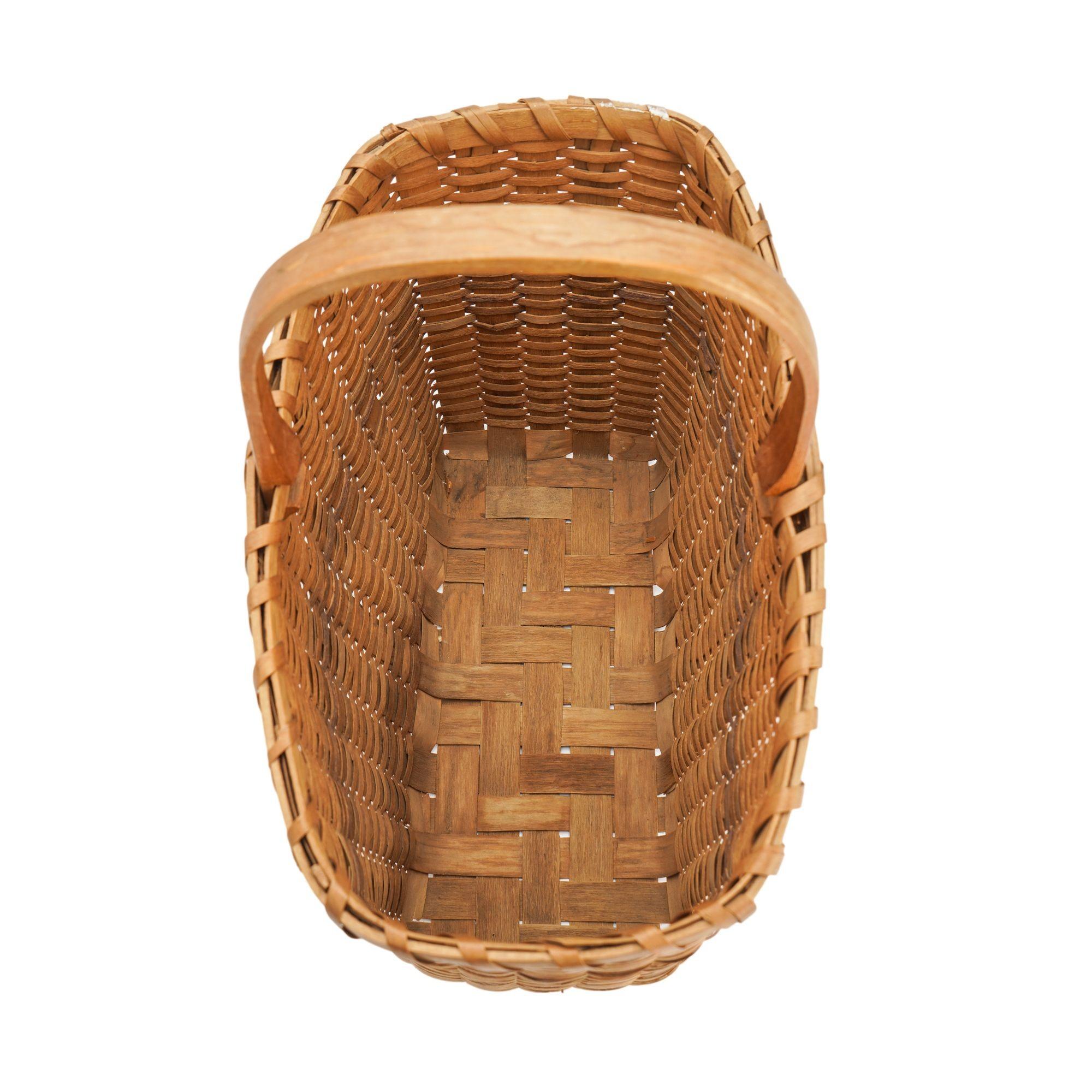 Native American ash splint basket, circa 1900 For Sale 4