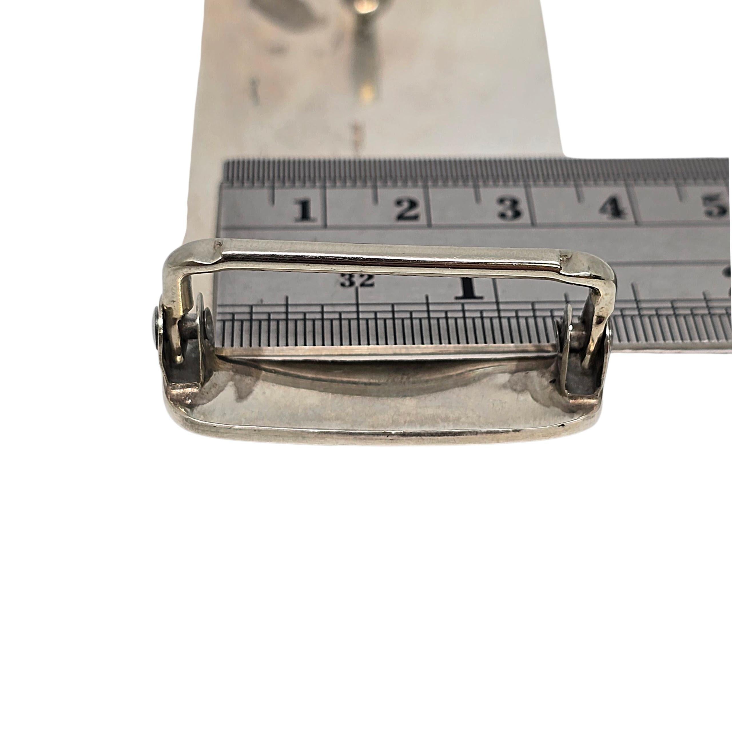 Native American A Stone Sterling Silver Inlay Belt Buckle & Conchos #23616 en vente 4