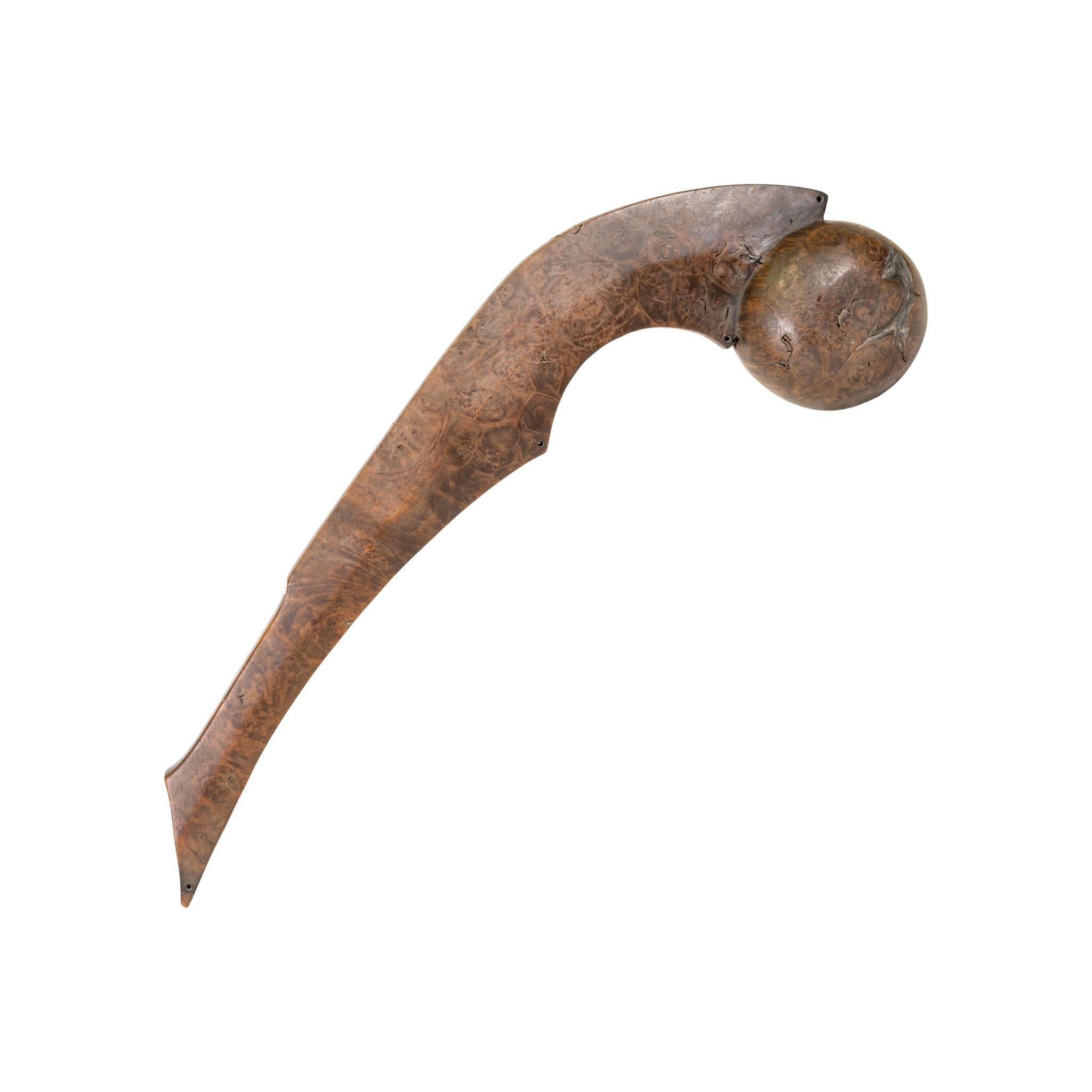 Wood Native American Ball Headed Club For Sale