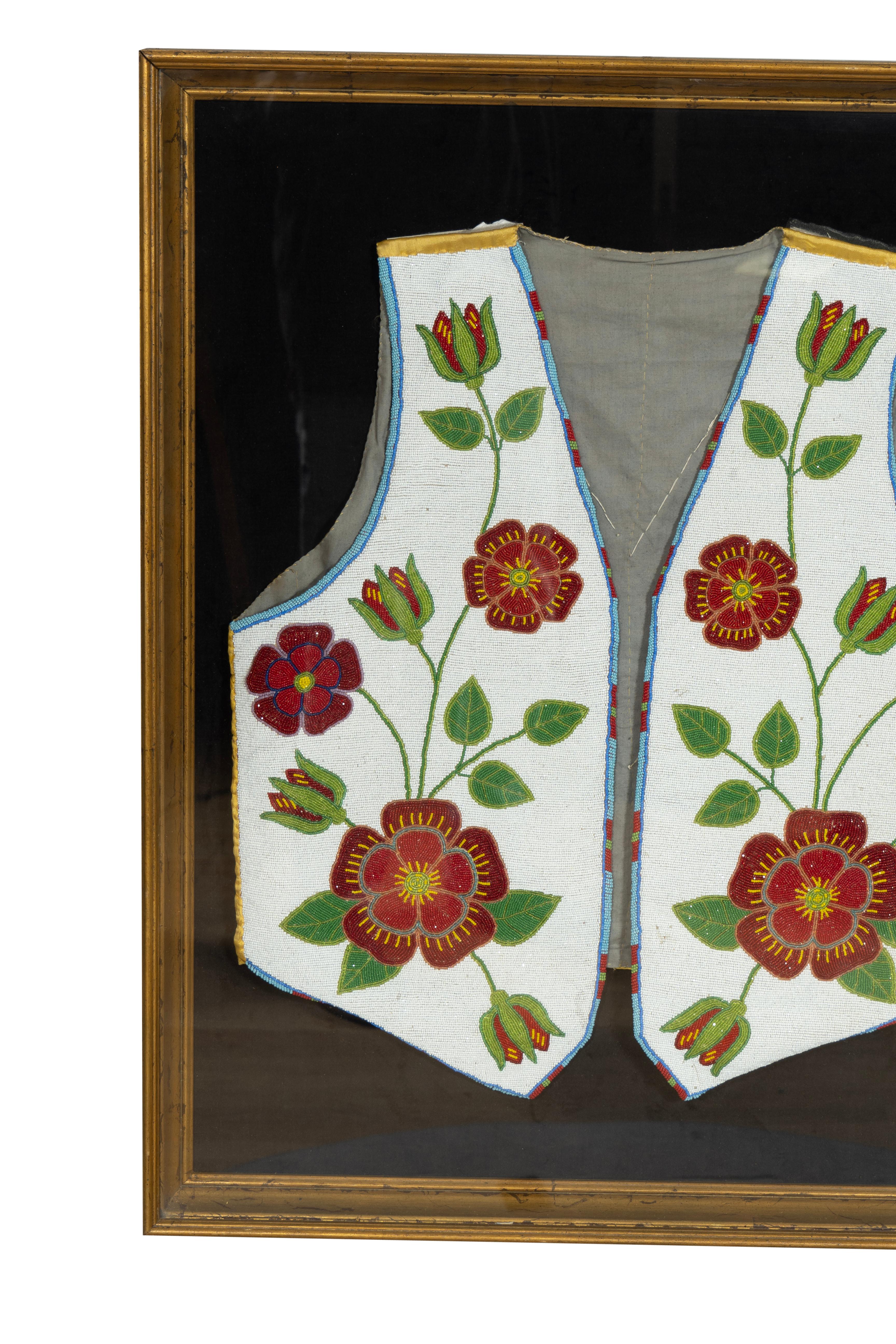 Native American Beaded Vest (amerikanisch) im Angebot