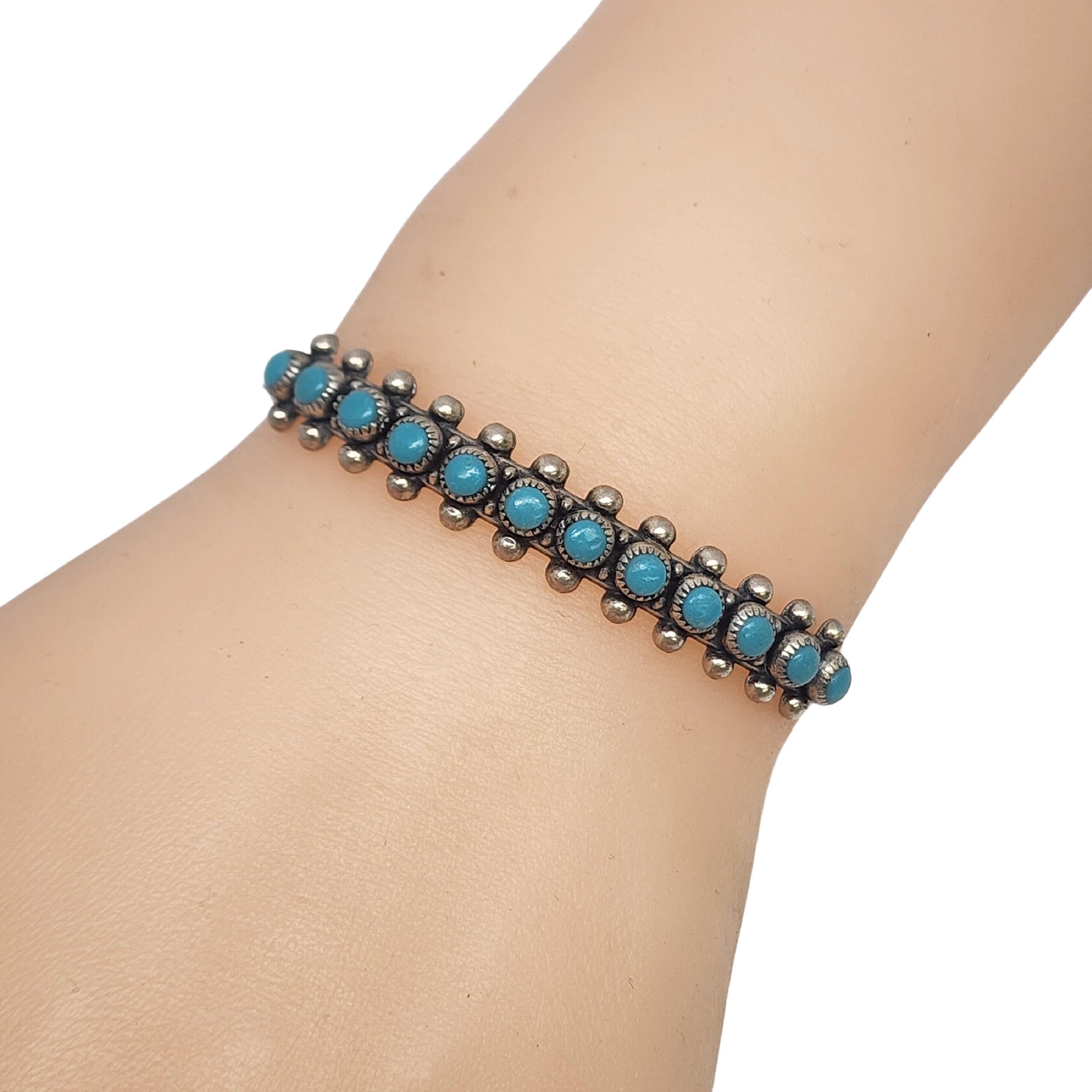 Native American Bell Trading Post Sterling Silver Turquoise Cuff Bracelet #18607 4